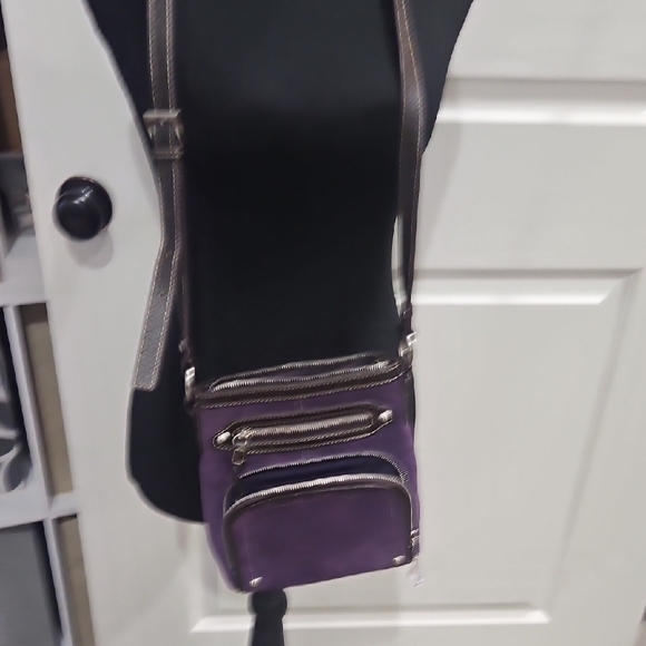 Coldwater Creek Purple Crossbody Bag with Silver Accents - Picture 8 of 12
